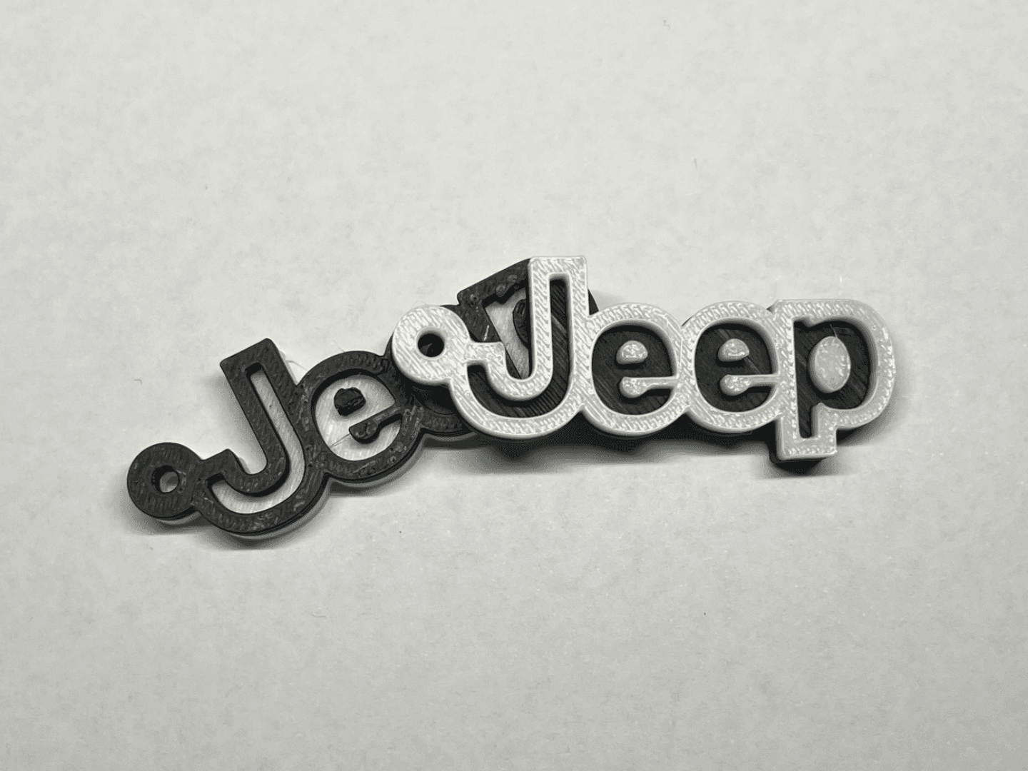 JEEP Keychain Dual Color NO AMS Needed