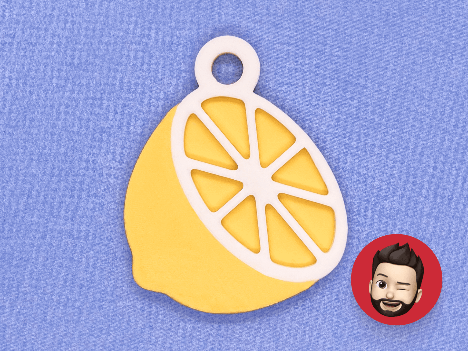Fruits lemon keychain