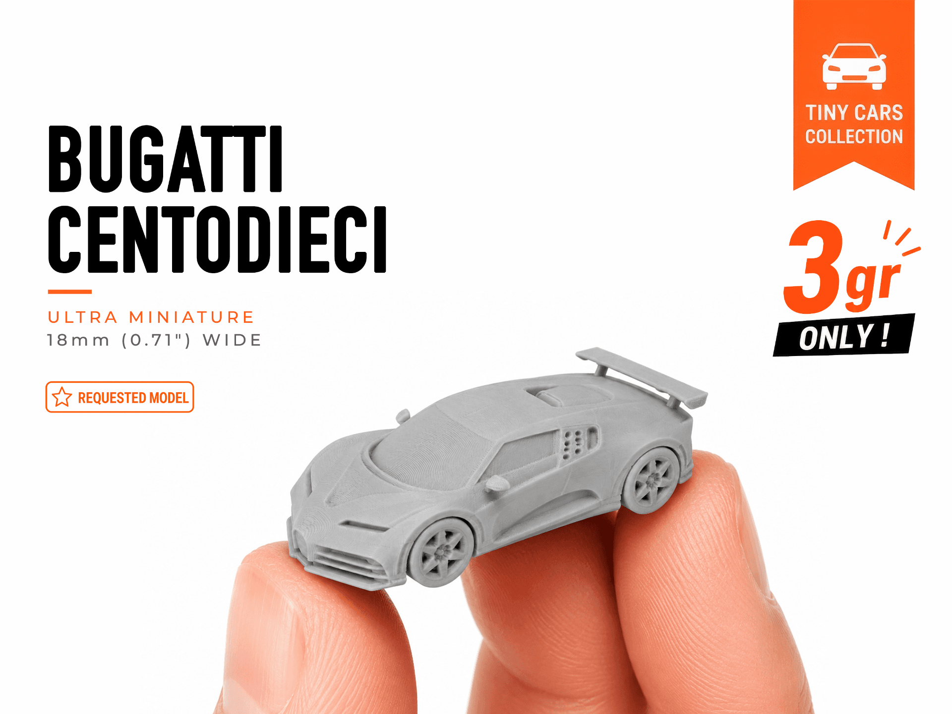 Tiny Bugatti Centodieci - Mini Cars Series