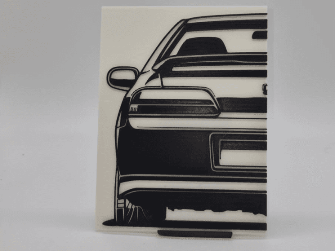 2D Wall Art Honda Prelude JDM