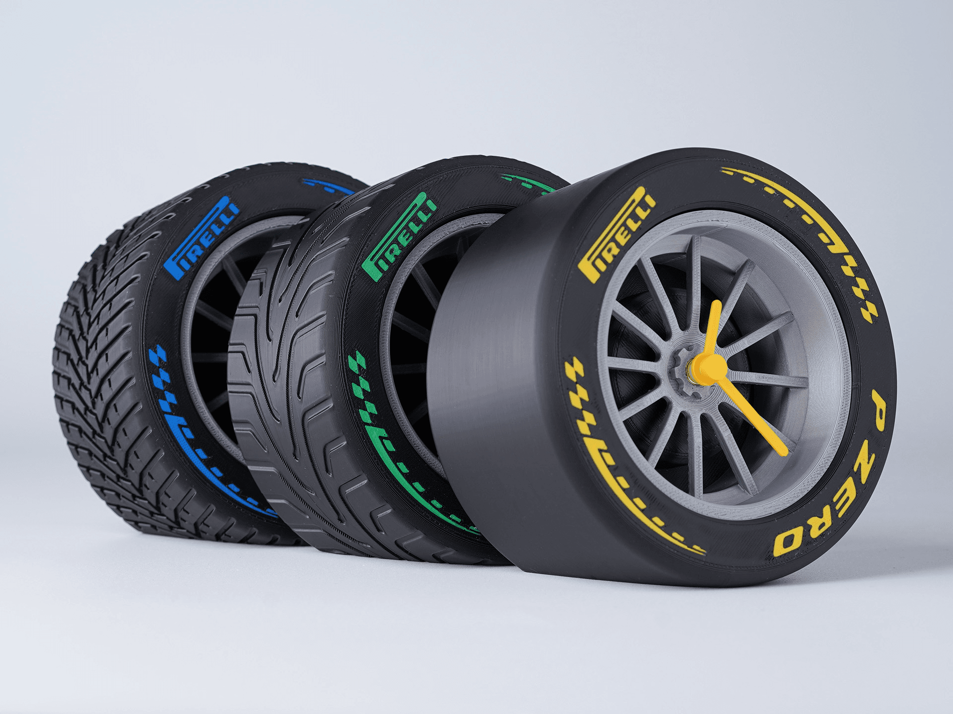 Orologio a forma di ruota di formula 1