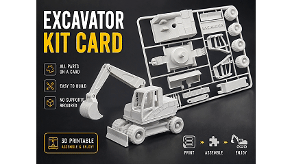 EXCAVATOR KIT CARD - FULLY ARTICULATED