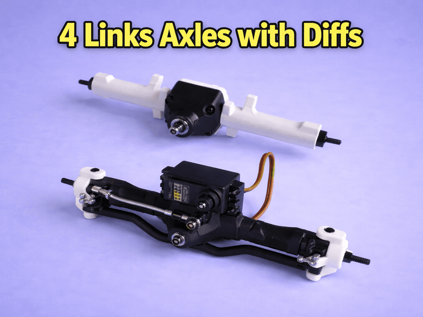 Essieux à différentiel RC truck 8x8 pour 4 links