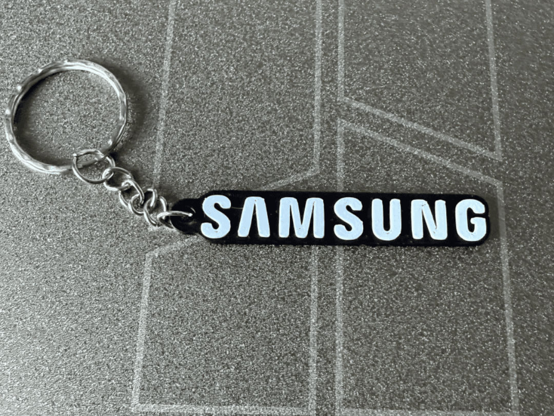 Samsung Logo Keychain - Dual Color Quick Print