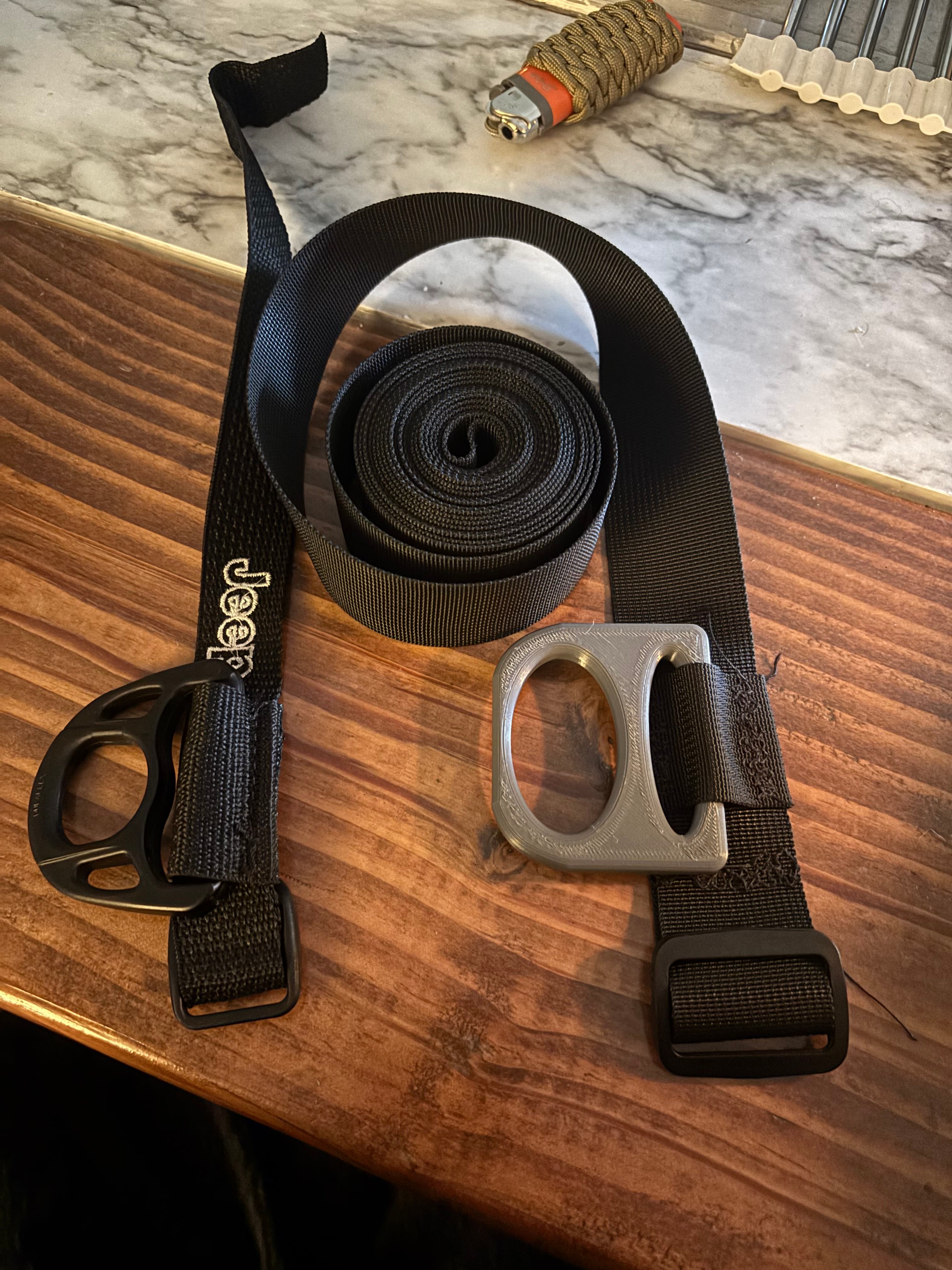 Jeep roll bar clothes hook/loop