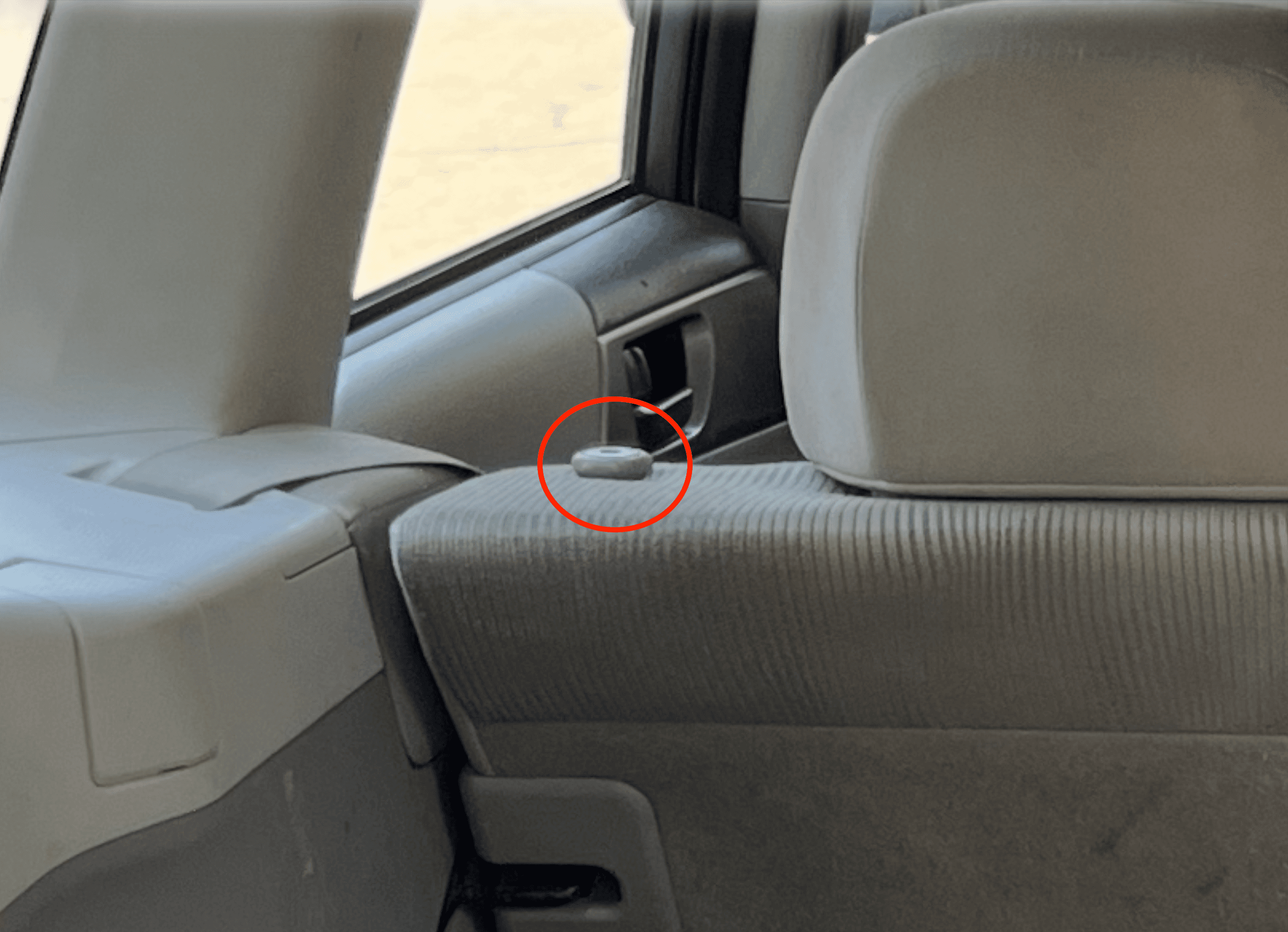 Rear Folding Seat Release Handle for Subaru's
