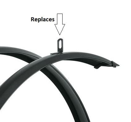 Fork Adapter for SKS Bluemels Prime 45 28" bike fender/mudguard