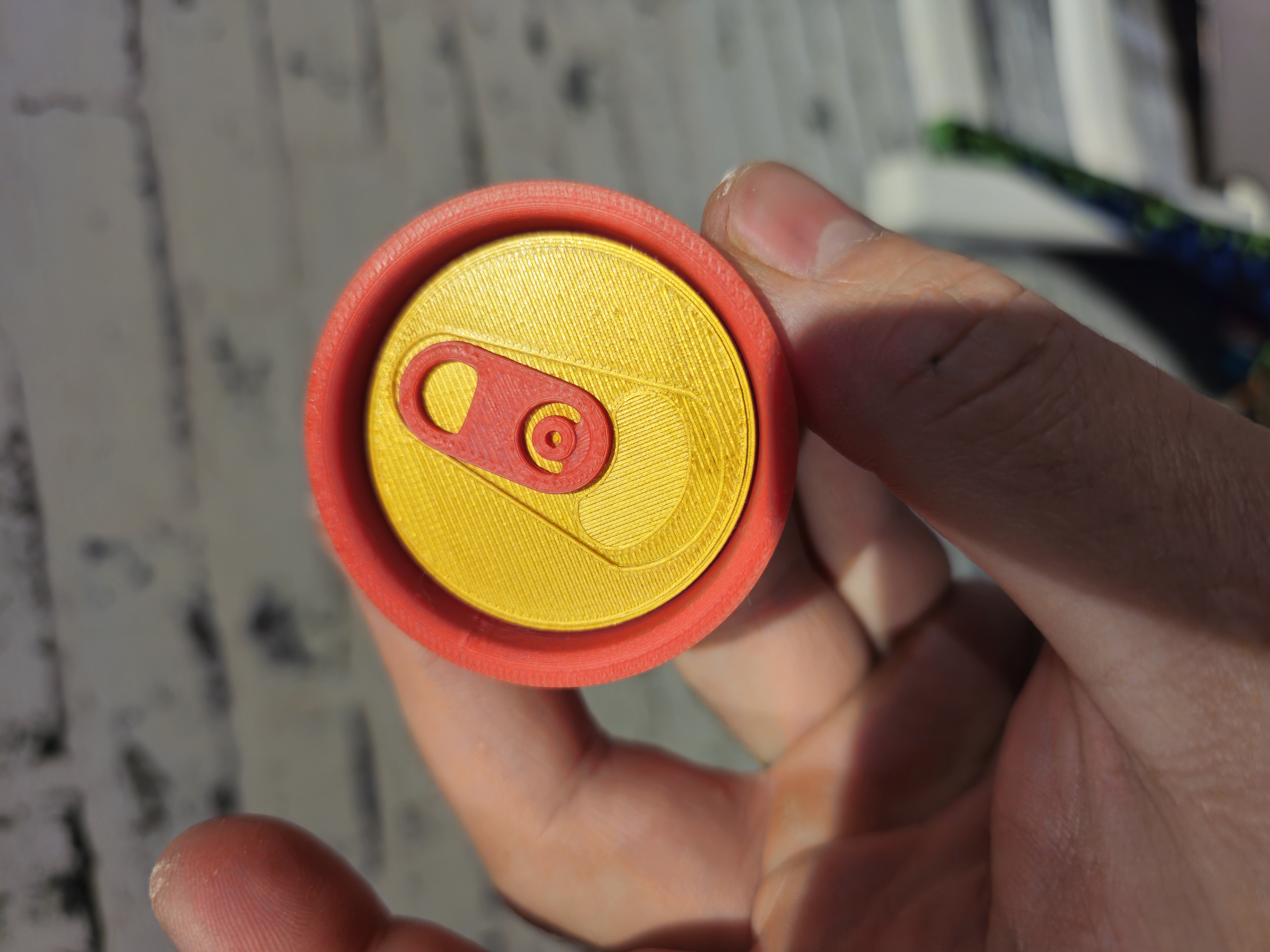 Soda can wheel hub