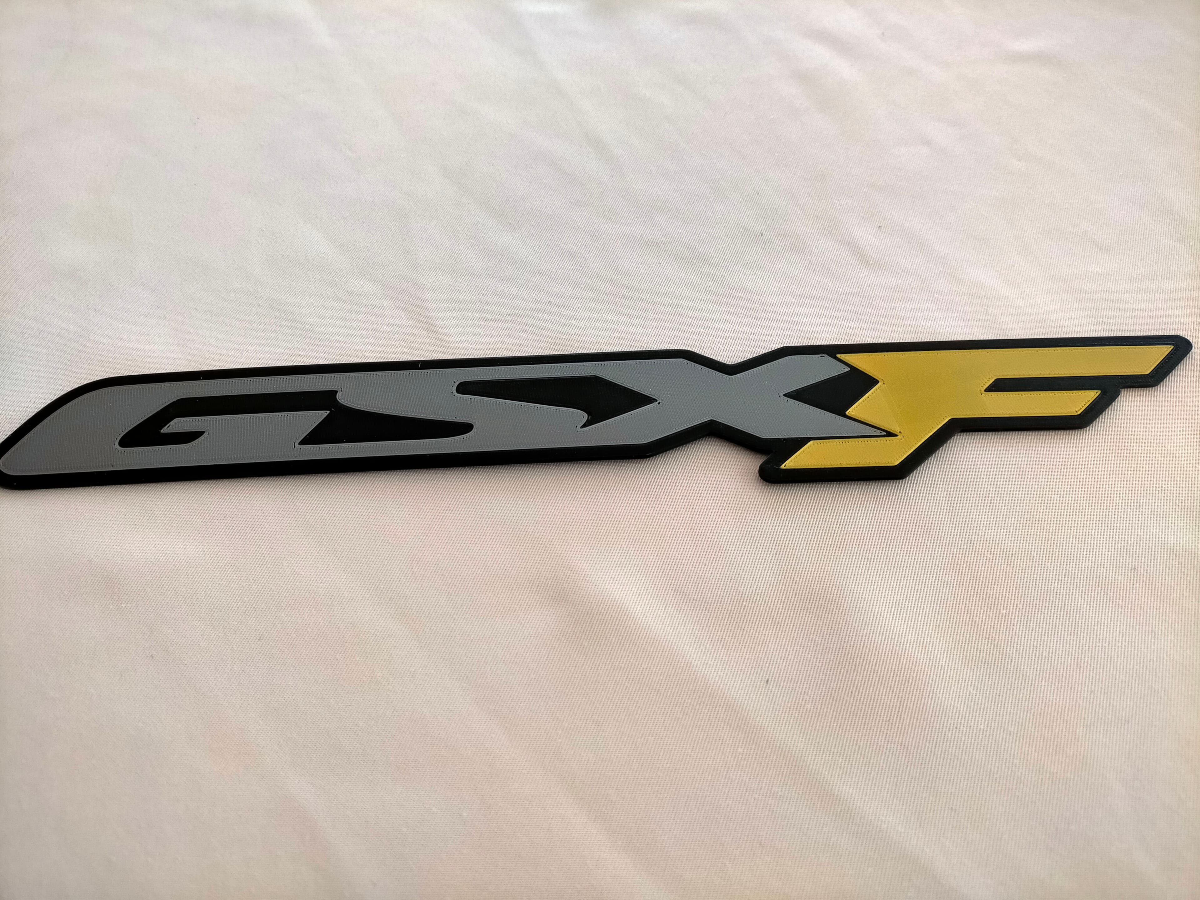 plaque de réservoir moto GSXF - motorcycle tank plate GSXF