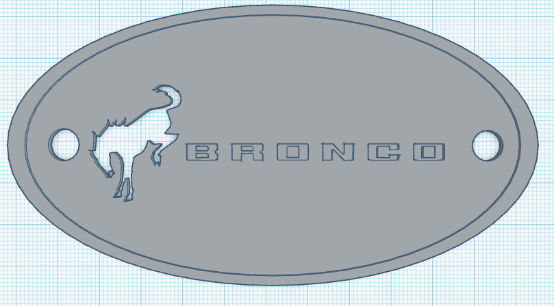Ford Bronco Wall Plate