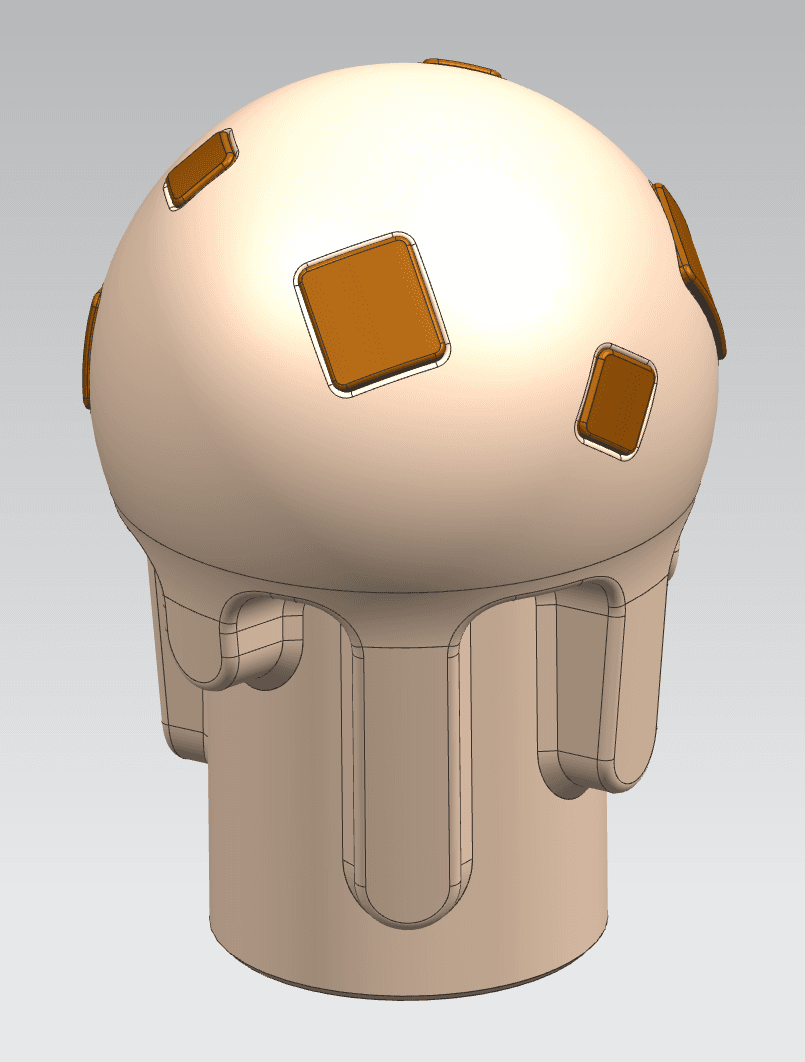 Drippy (ice cream) shifter/gear knob (chocolate chunk edition)