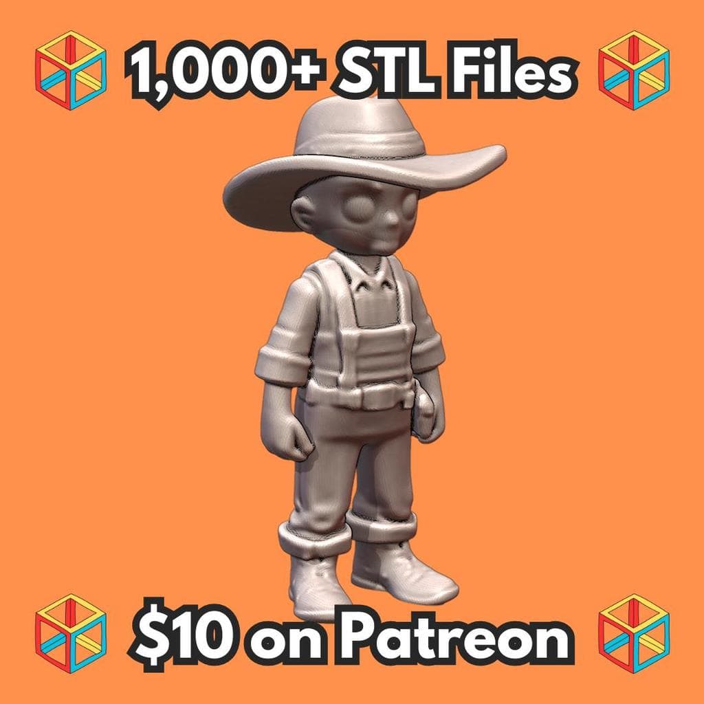 28mm Sci-Fi Child Android Cowboy Kid Miniature MineeForm FDM 3D Print STL File