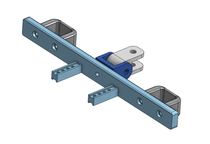 RC car bumper with hitch