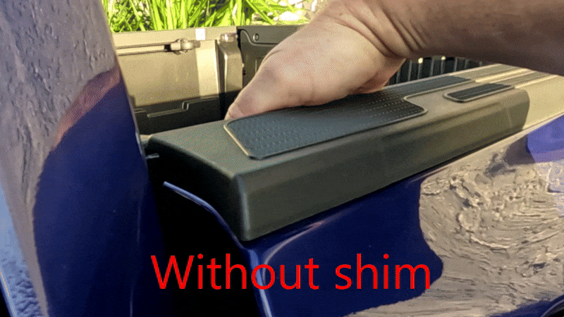 Toyota Tacoma (4th generation) bed top rail shim (FOR OEM TONNEAU COVER)