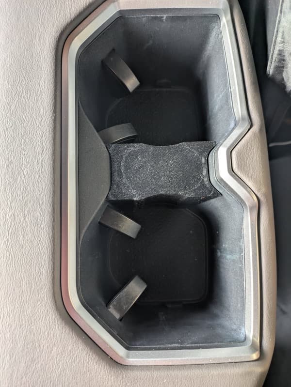 Rear Cup Holder Divider for 2024-25 Toyota Tundra and Similarly Equipped Models