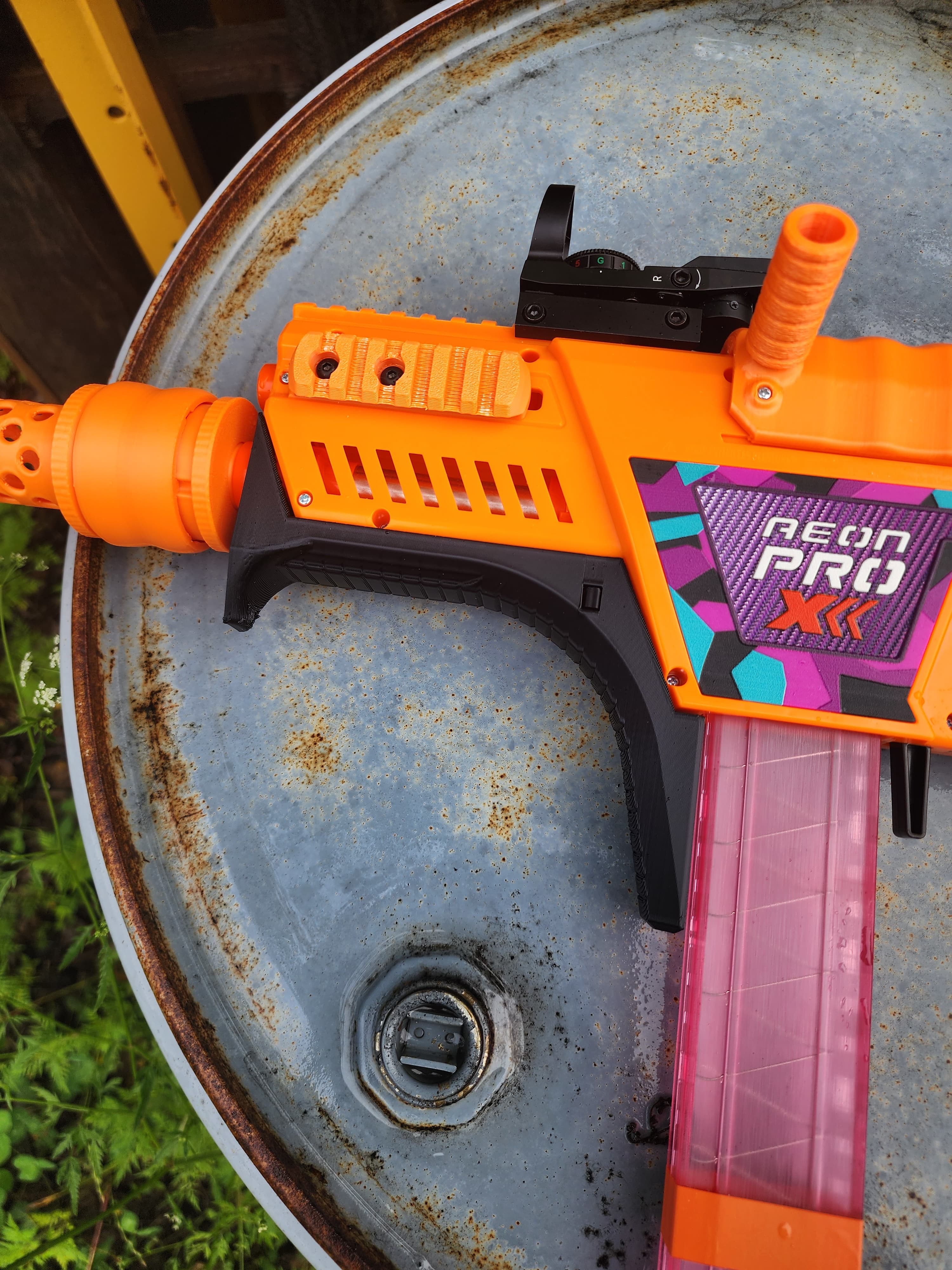 Front Hand Rest and Picatinny Rail Cover for Dart Zone Adventure Force Aeon Pro X (NO HARDWARE)