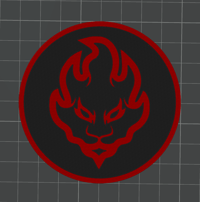 Ninjago Kai emblem coaster
