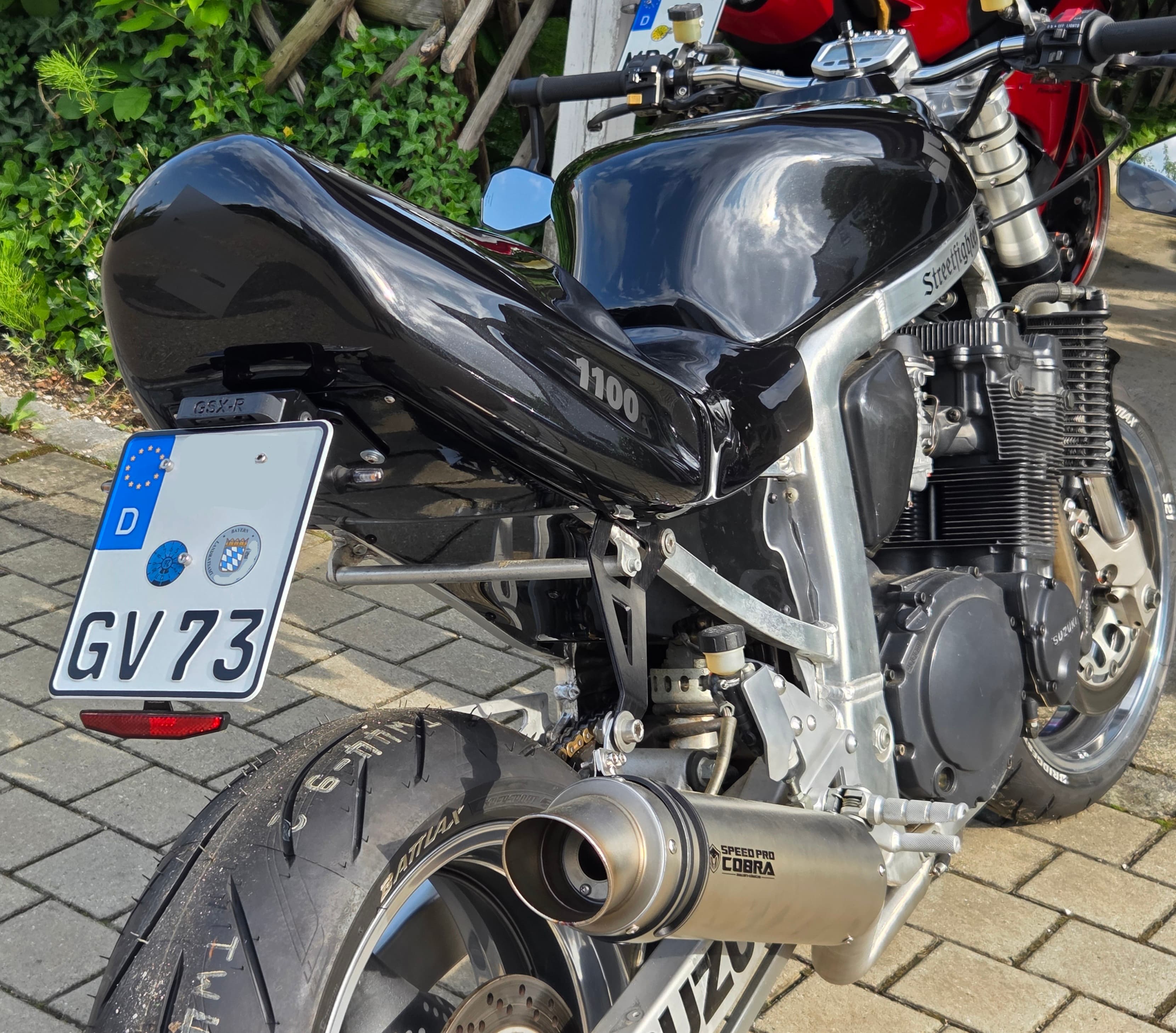 GSX-R Kennzeichenleuchte Heckumbau Highsider/LSL