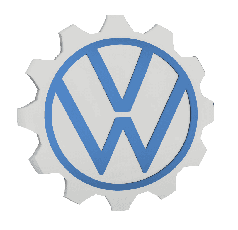 GB : Logo Volkswagen for multicolors / FR: Logo Volkswagen pour multicouleurs