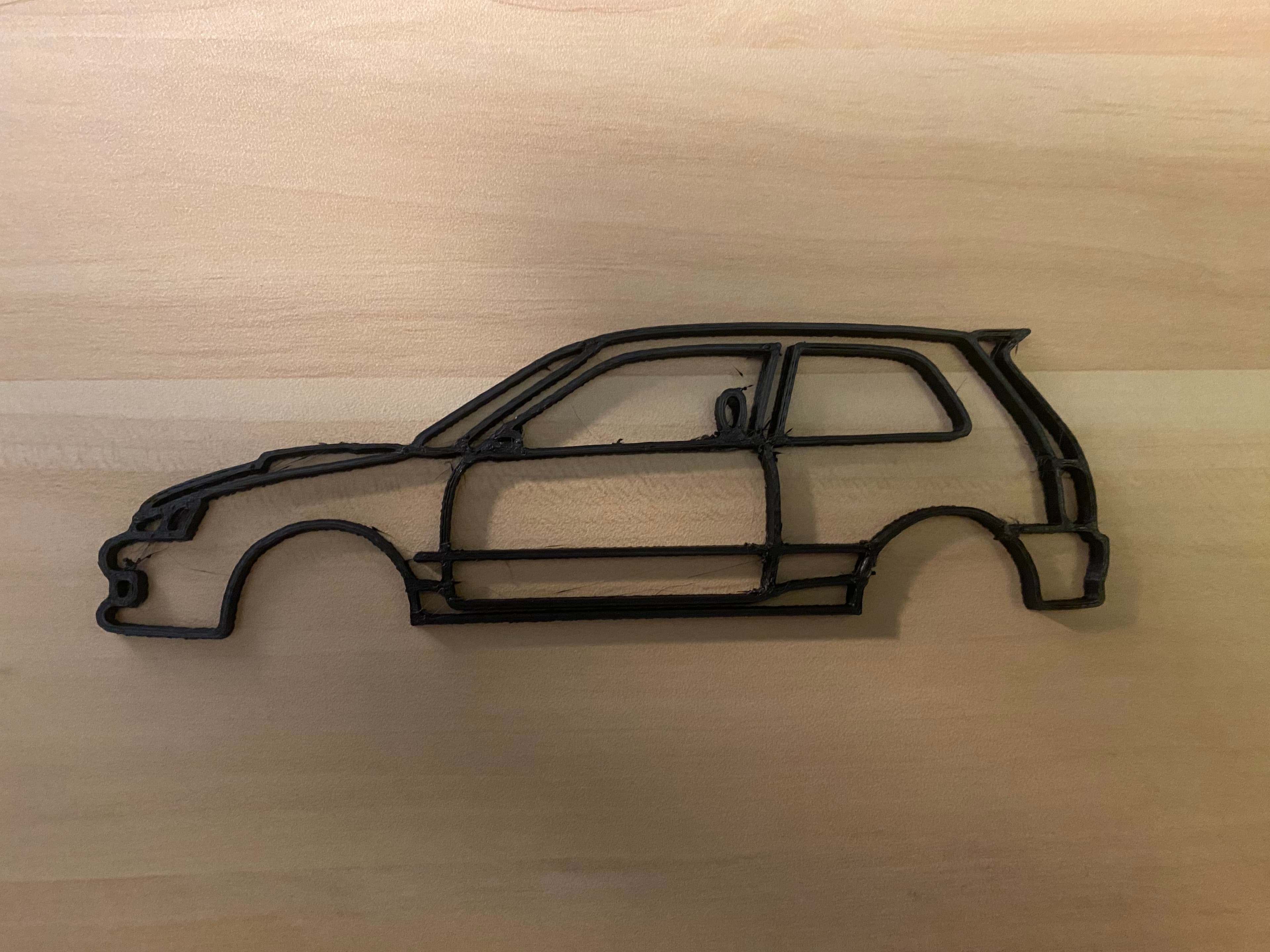 EP91 Toyota Starlet Glanza Wall Art Silhouette