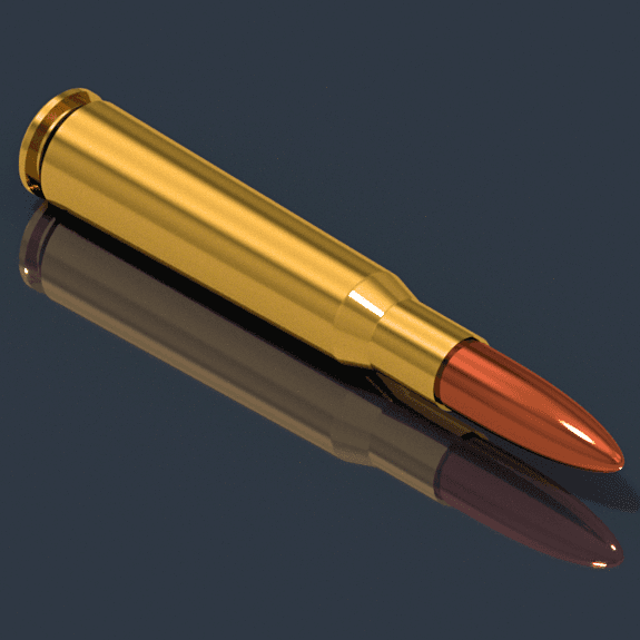 12.7mm X 99mm (.50 BMG) NATO Bullet