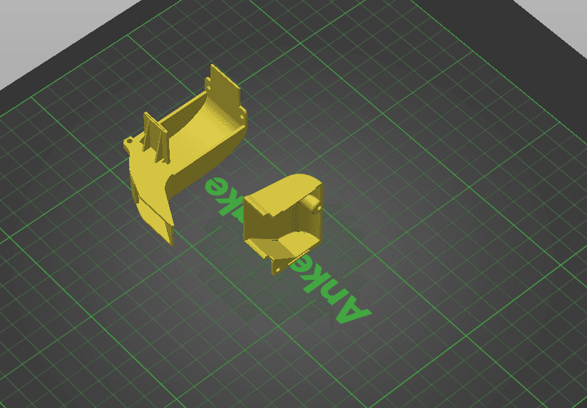 AnkerMake M5 official STL files for the extruder heat sink fan ducting