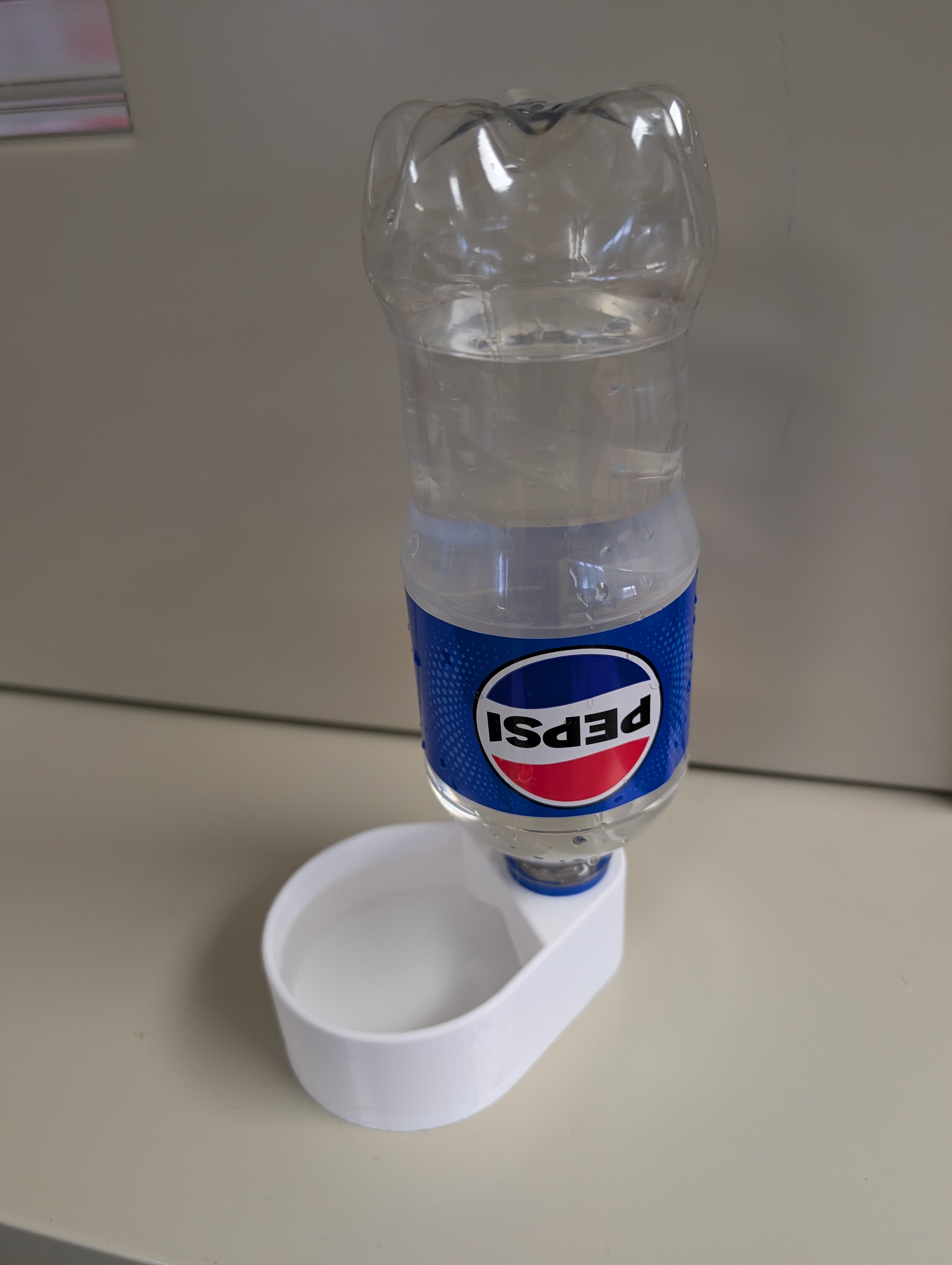 Chicken Drinking Trough for Soda Bottles - no support