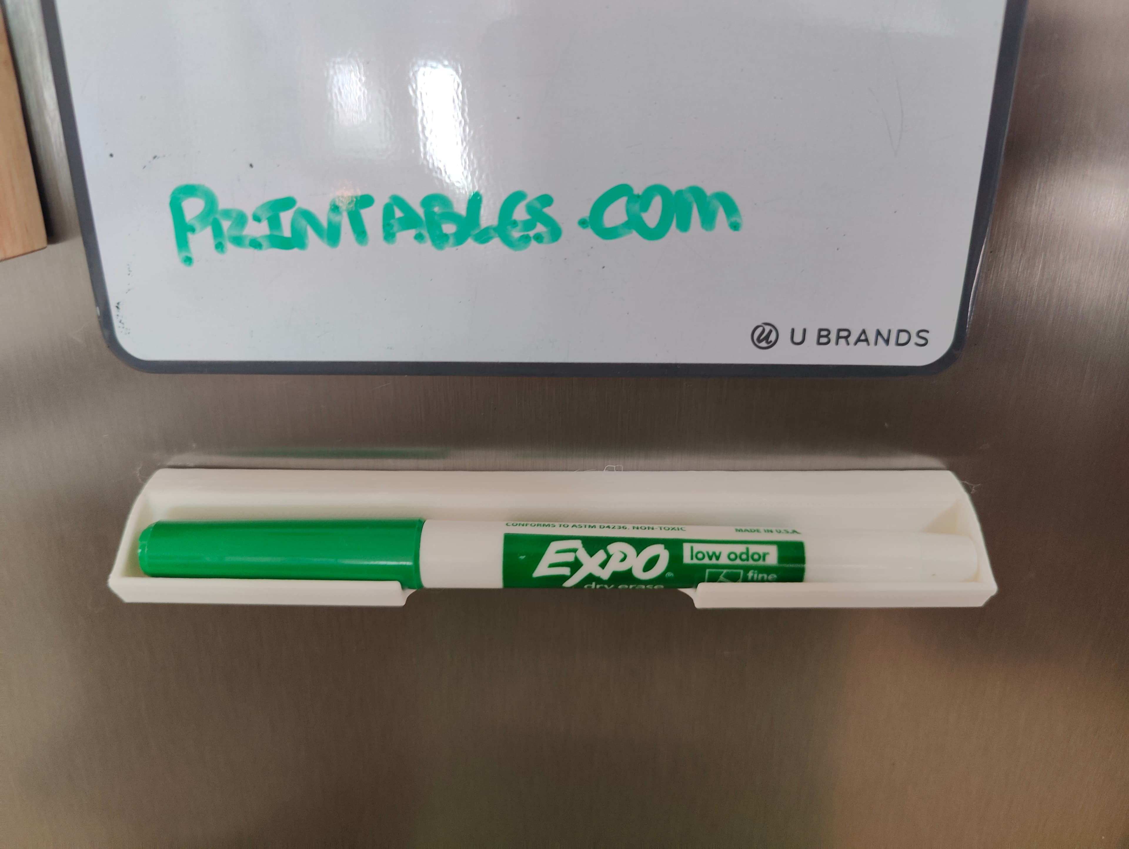 Over Engineered Magnetic Dry Erase (expo) Marker Holder (works on flat AND curved surfaces)