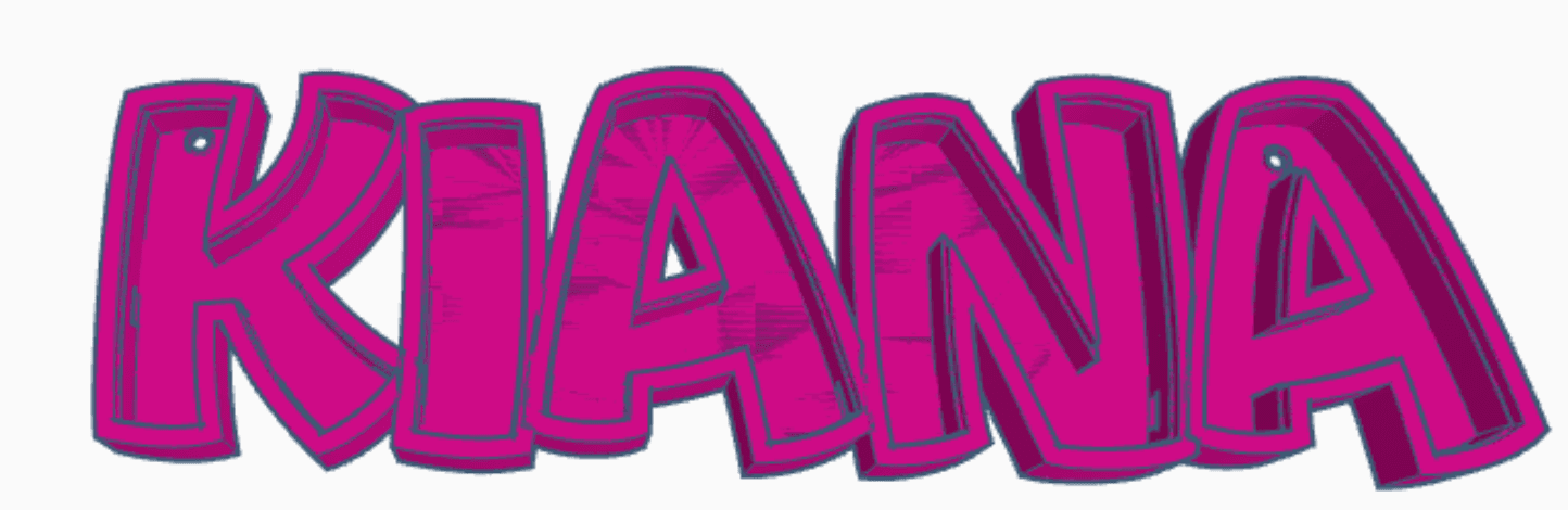 KIANA LED- Namenslampe