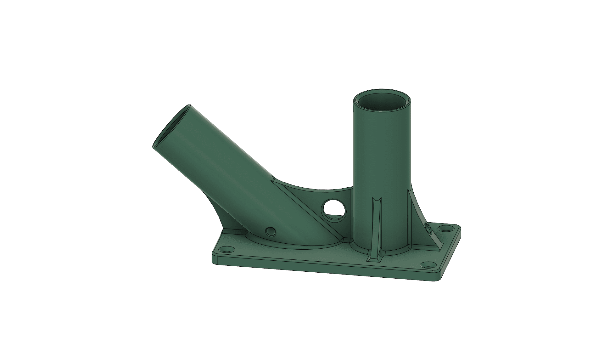 Flag Double Pole Holder 1" Dia