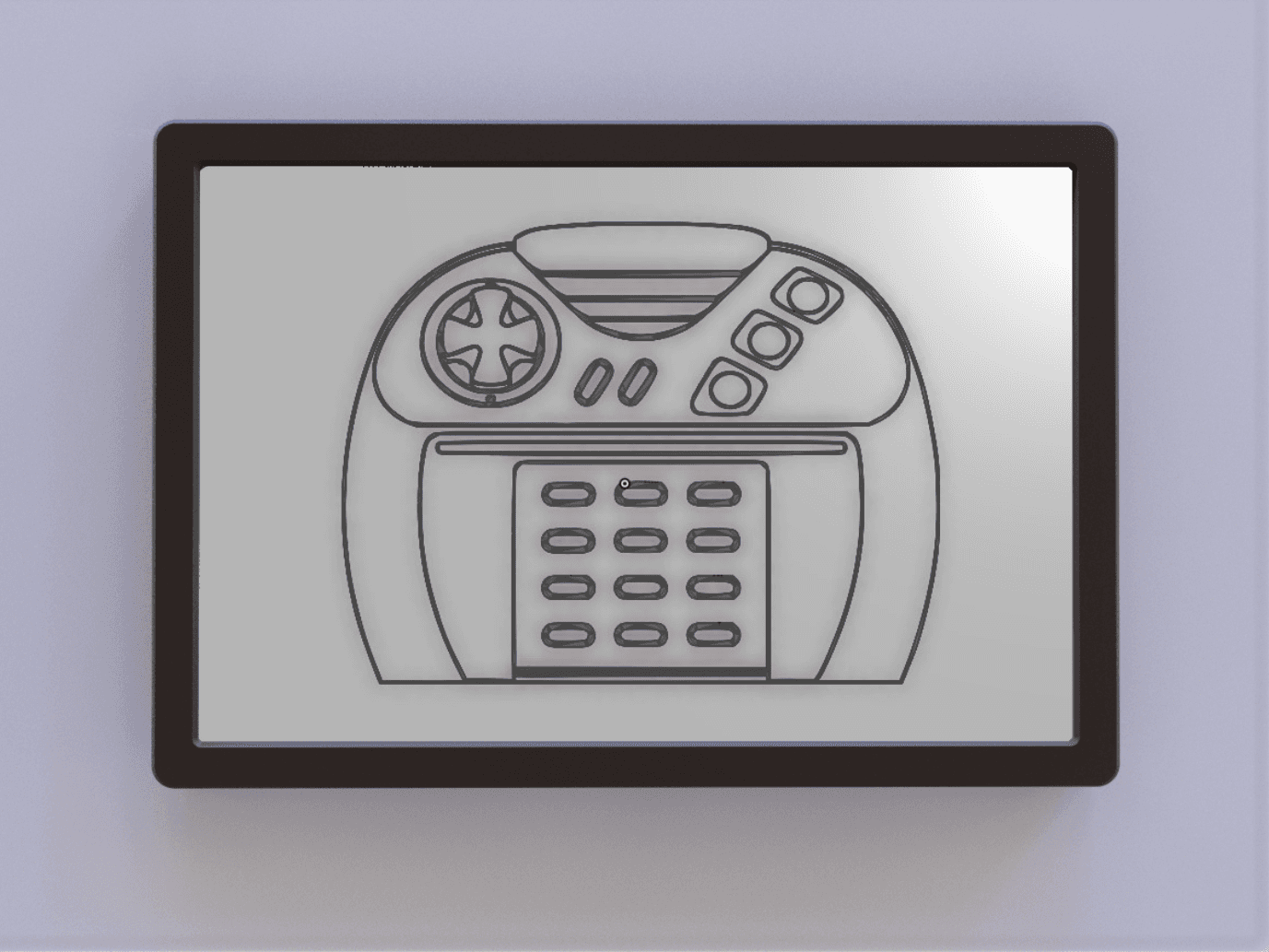Atari Jaguar Controller Art