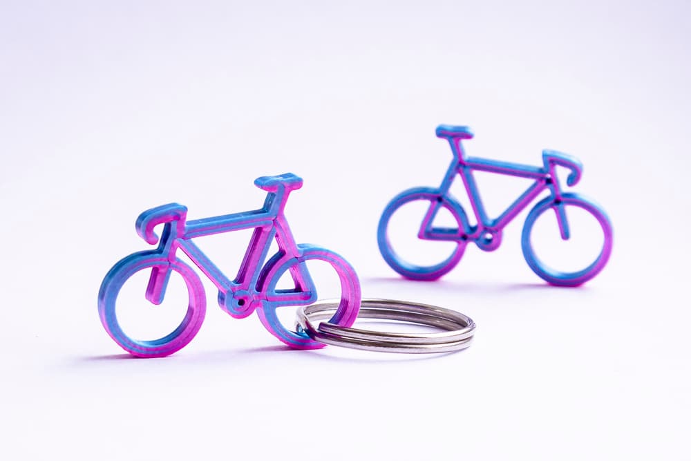 Fixie / Singlespeed / Pista Bike Keyring/Keychain - Key Charm - quick and easy print - Gift idea - last meters - Gift inspiration