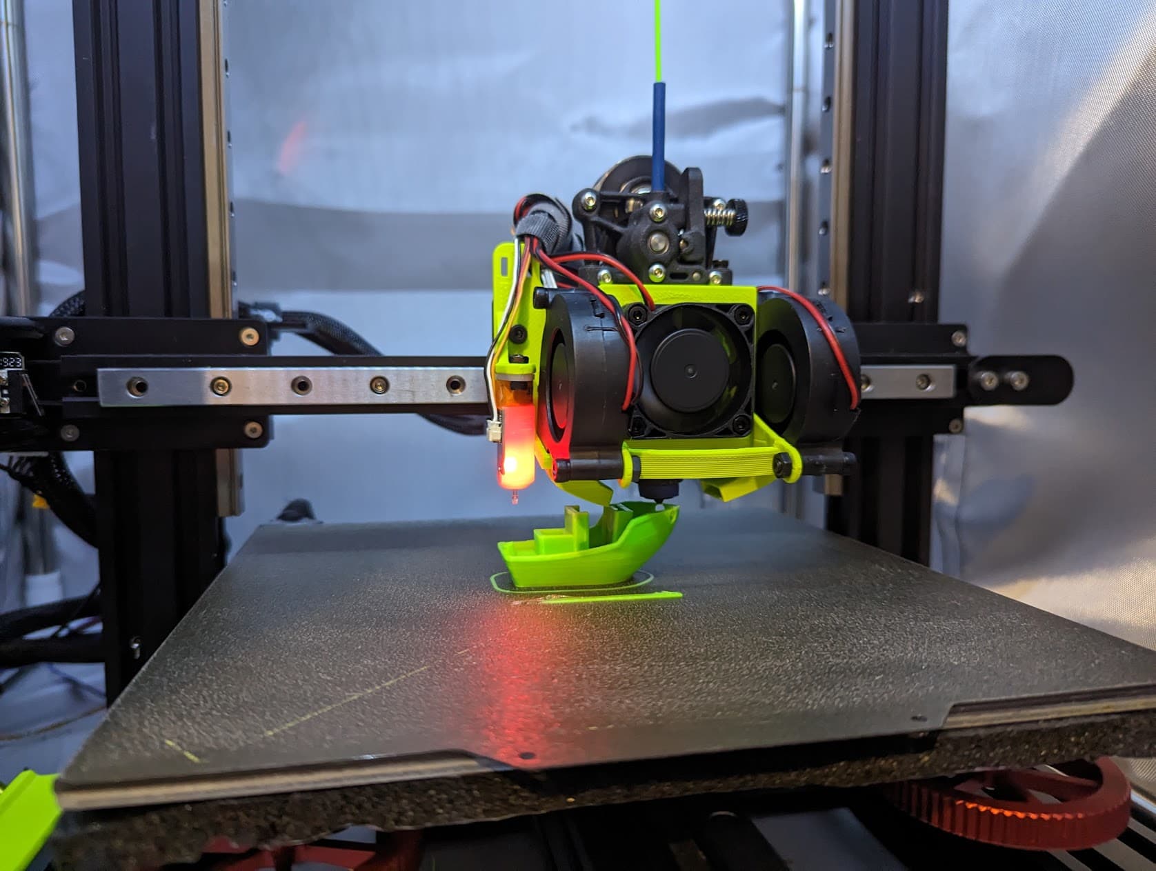 Ender 3 Custom Cooler: Black Knight - Revo CR - Sherpa Mini - BL Touch - 5015 2x