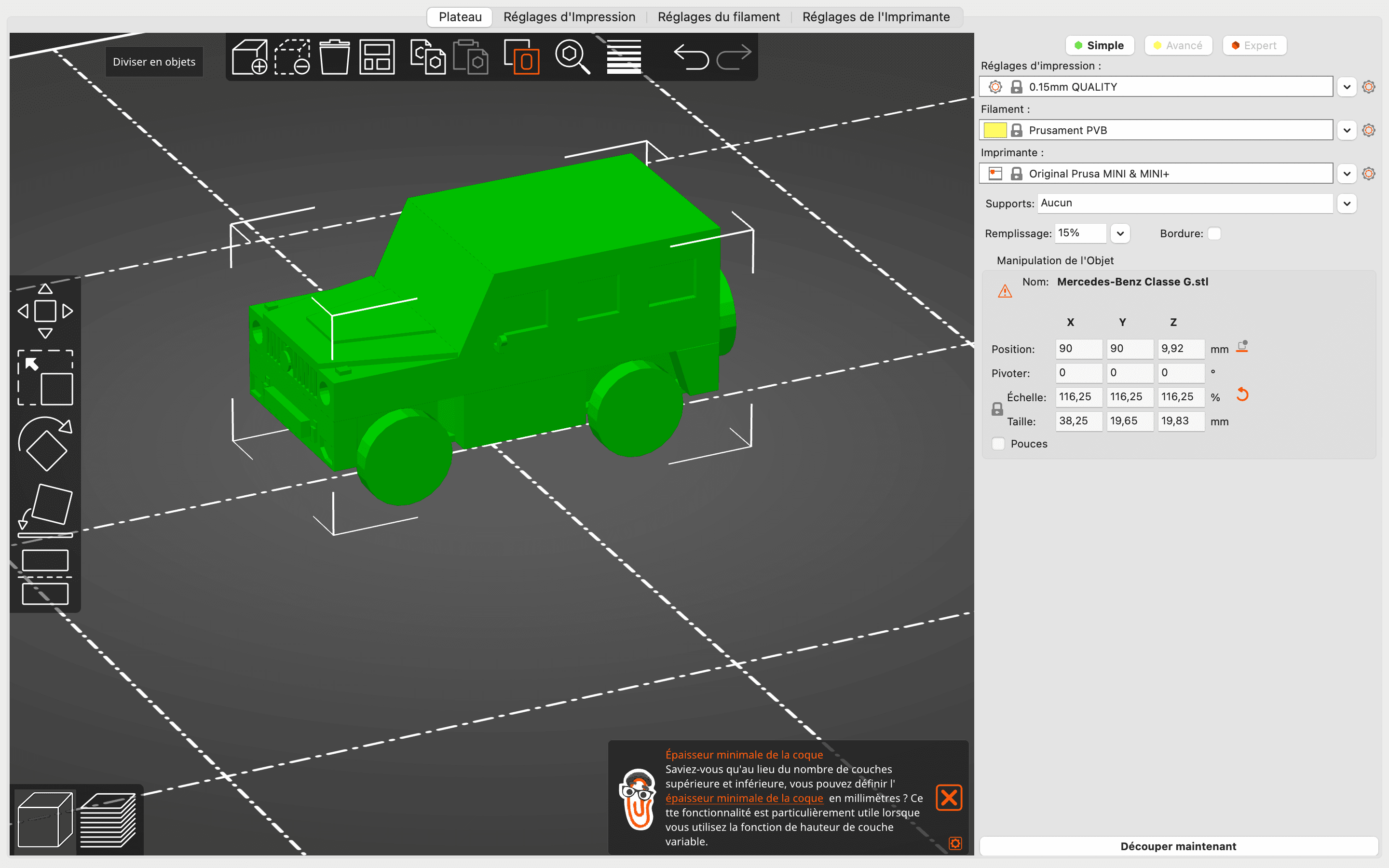 Mercedes G Class (Print-In-Place)