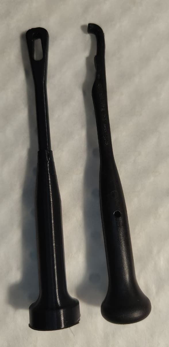 VW rear seat pull rod.