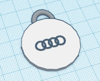 Car sign keychain (Audi)