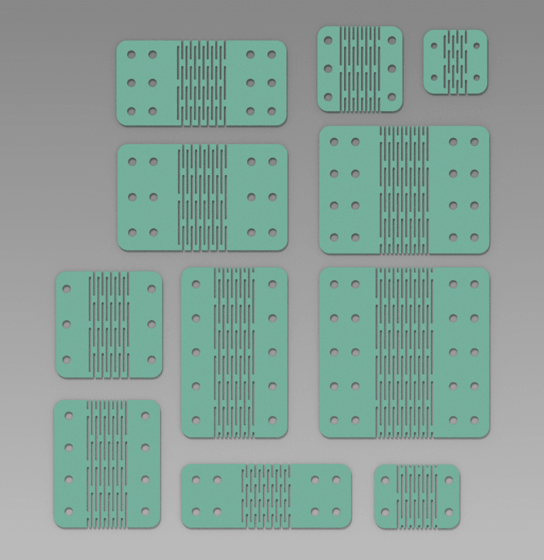 Flat Hinges - No moving parts