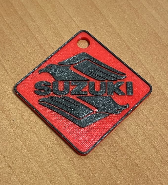Suzuki logo keychain