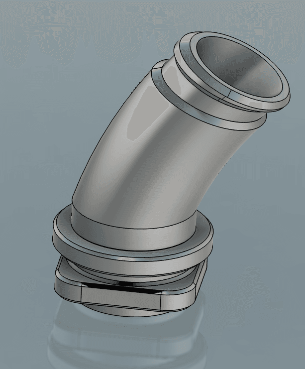Special gland to fit a torquebox in a V7 roll suspention frame
