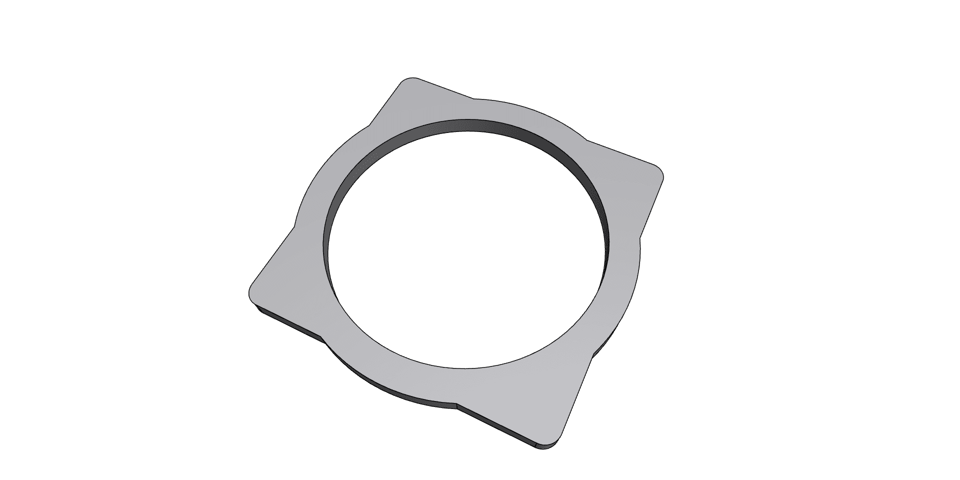 Lexus RCF 8" Factory to 8" Aftermarket speaker adapter plate