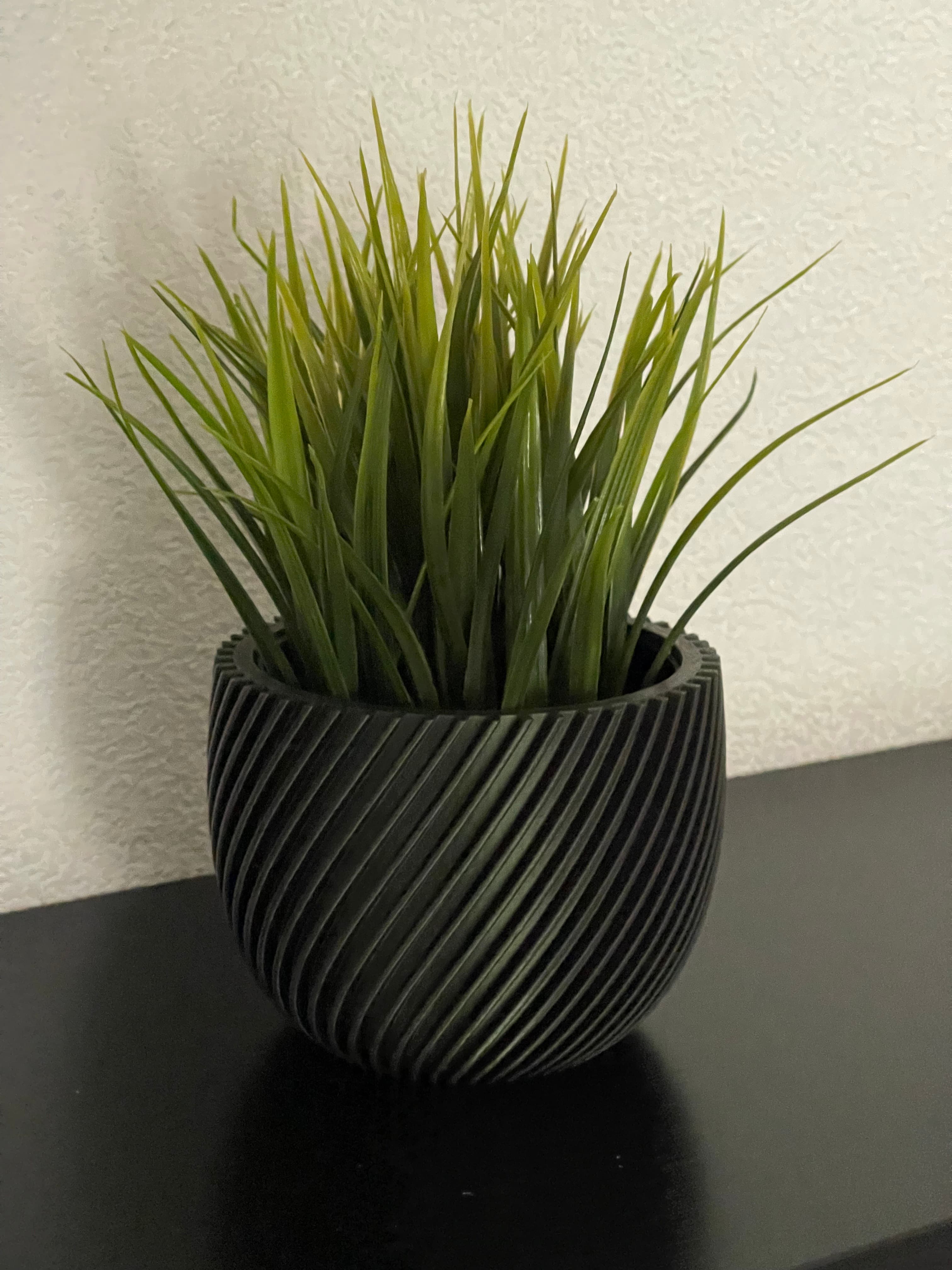 Modern spiral planter remix to fit Ikea plastic plant itemnr. 902.076.85