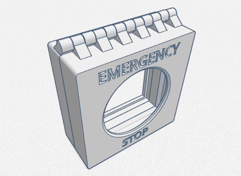 Wall Emergency Stop (Semi-Open) Cover