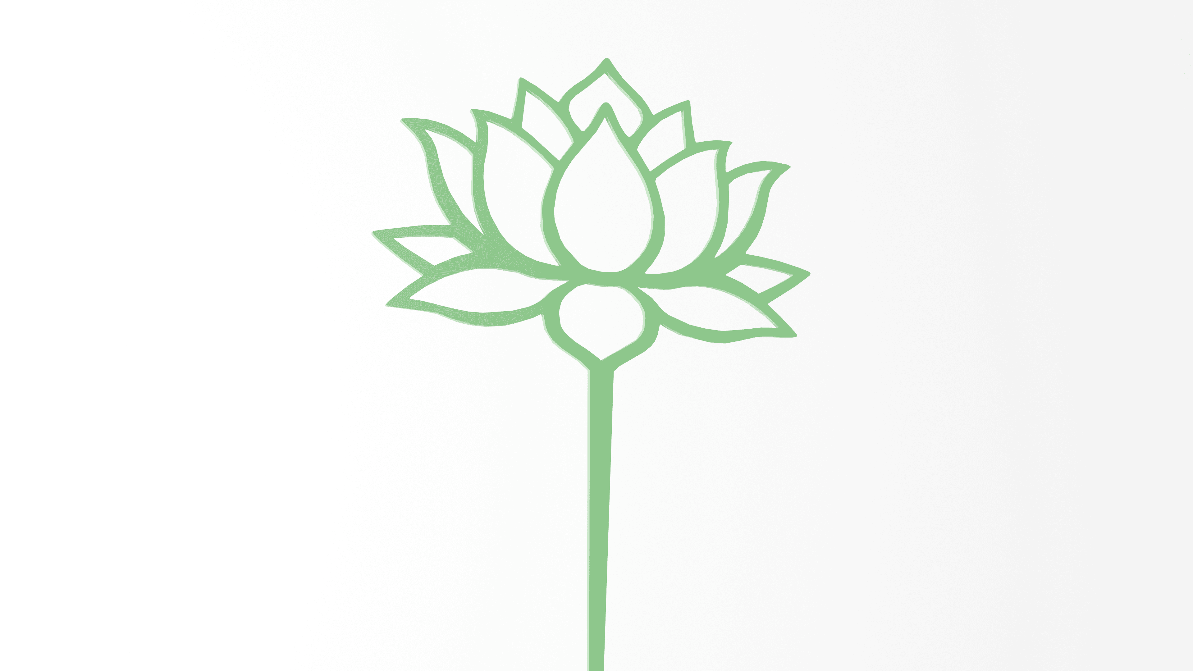 Lotus Plant Stake