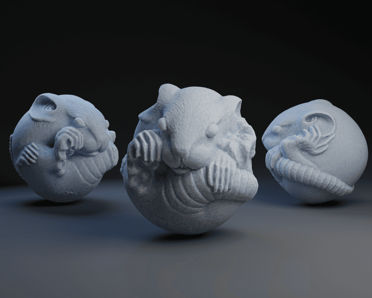 Curled rat, 19th C CE, by Suzuki Masanao