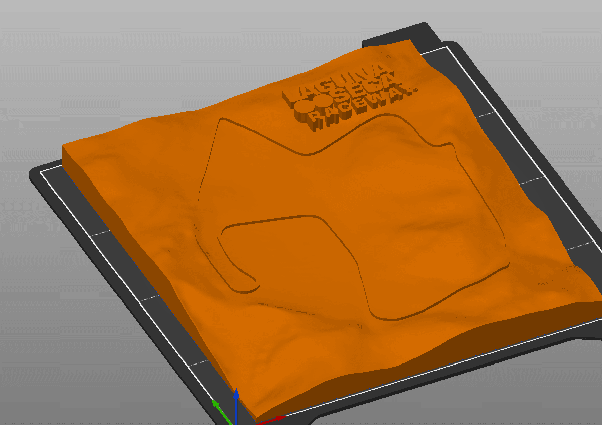 Laguna Seca Raceway Topographic Map