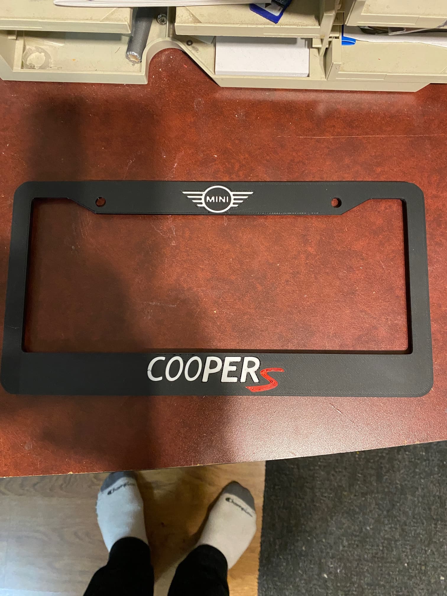 Another MINI cooper S license plate frame (north america)