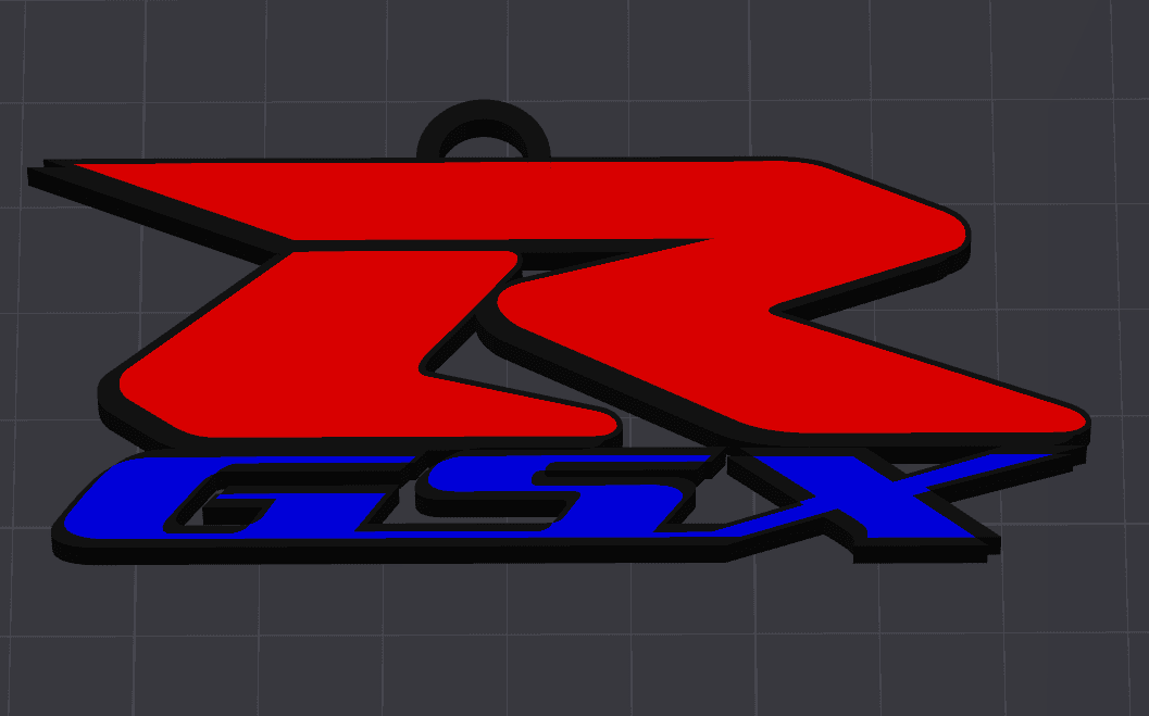 Gsxr suzuki logo keyring