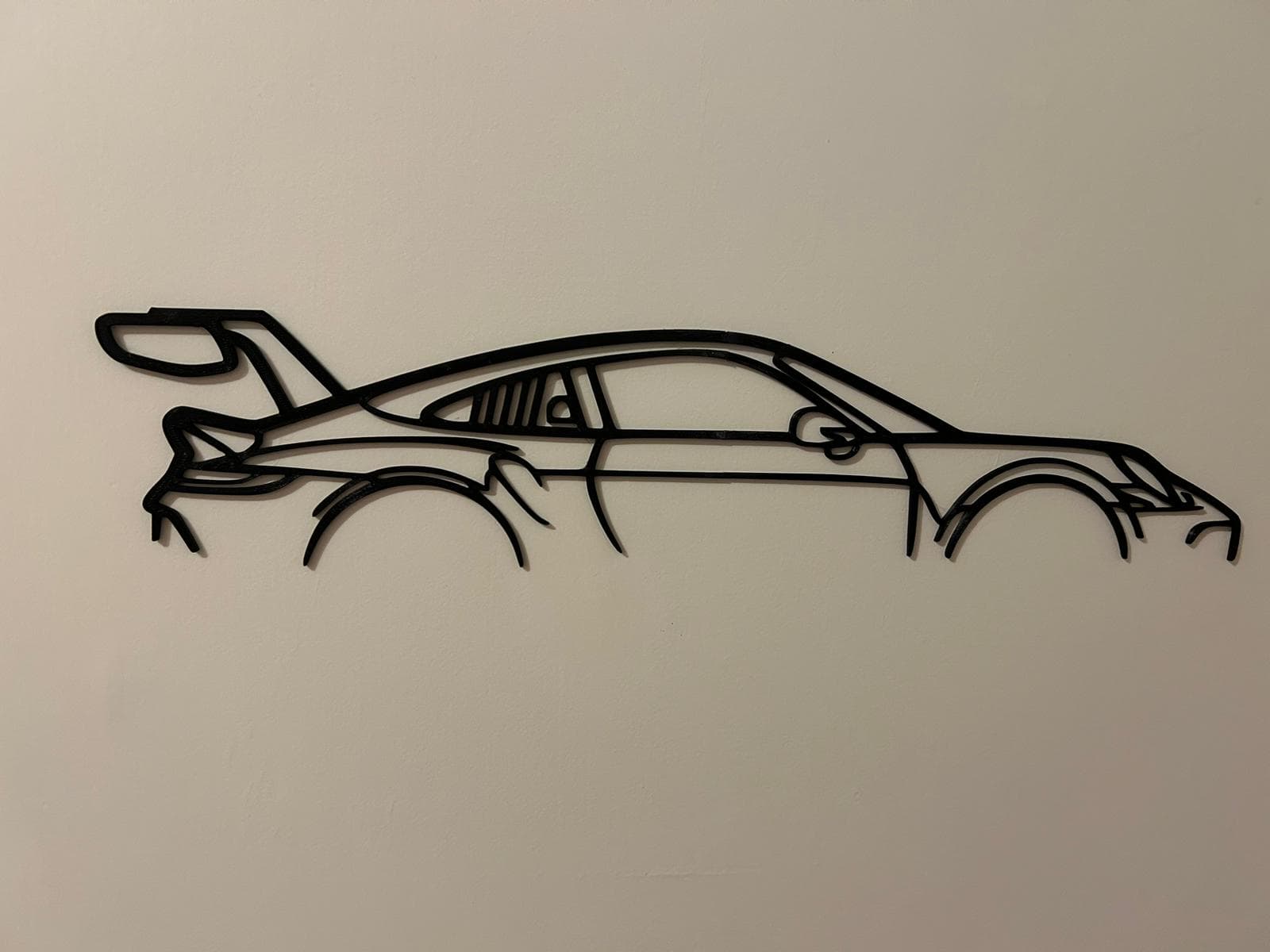 Porsche 911 992 GT3RS silhouette wall decoration