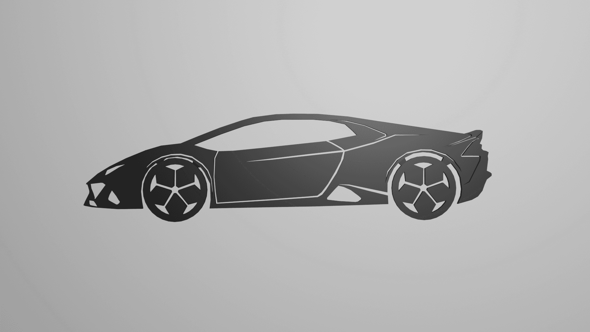 Lamborghini Hurricane flat wall art