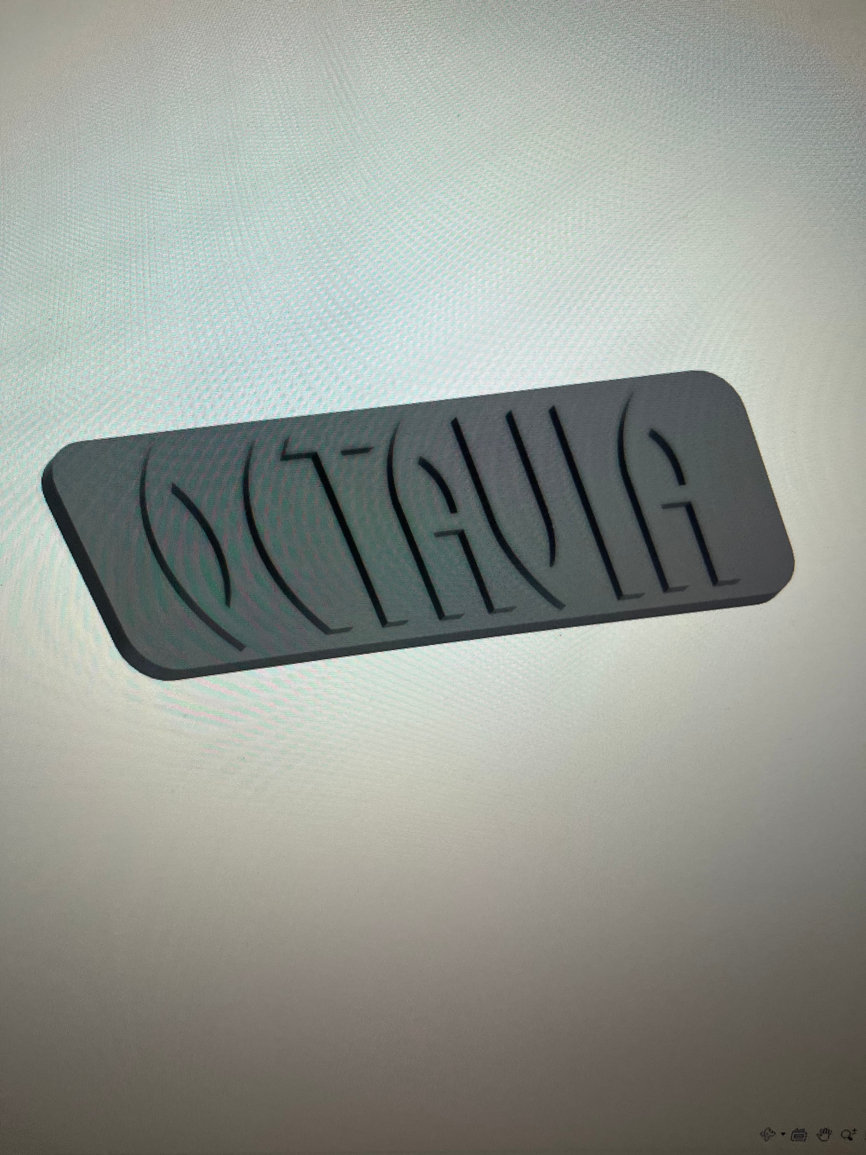 Skoda Octavia license plate labels . stitky s napisy a logo